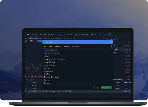 Lunaro trading dashboard MT5 showing real-time forex indices portfolio positions